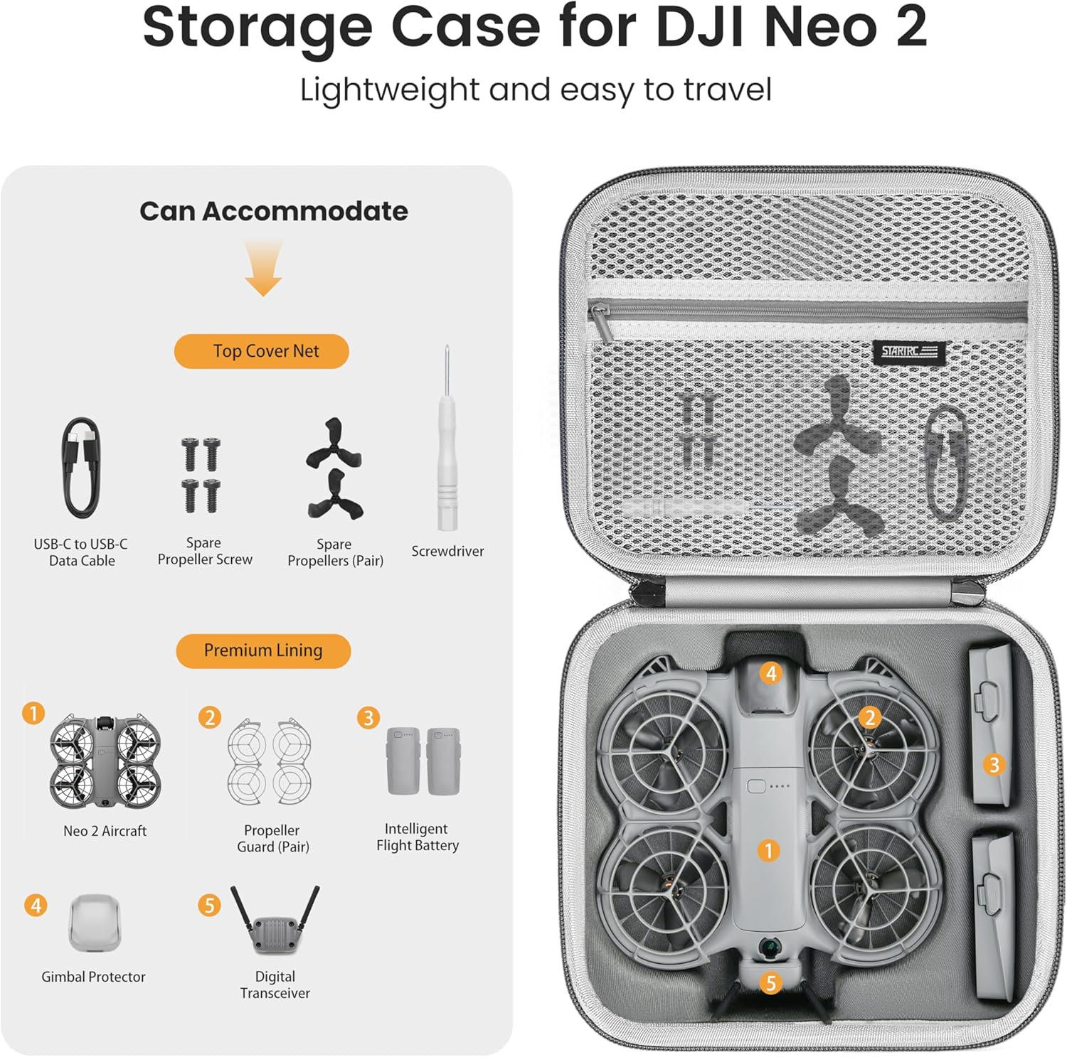 STARTRC Neo 2 Portable PU Shou - đánh giá và giá Drone Battery Case