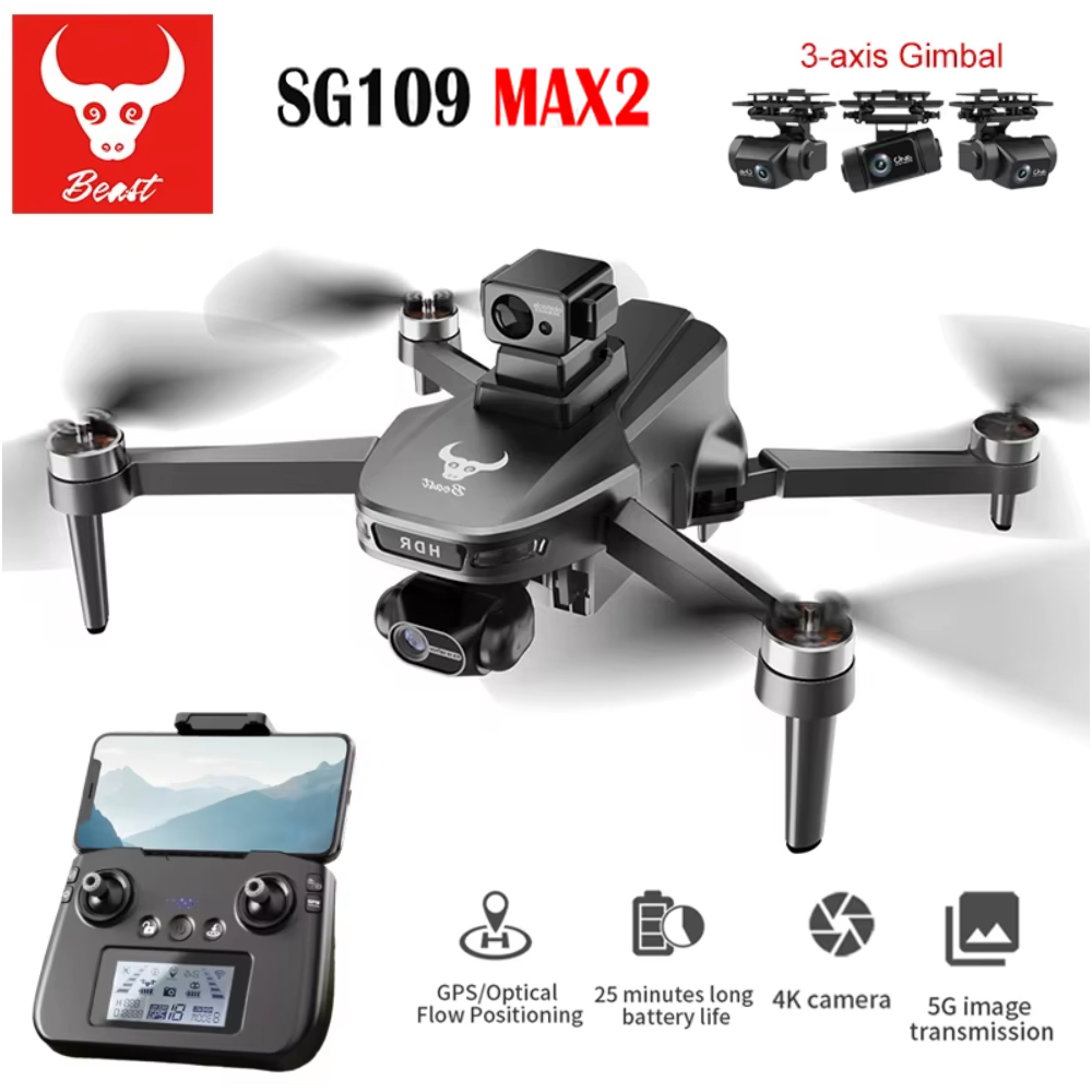 SG109 MAX2 Professional FPV 8K - đánh giá và giá Jjrc Drone X12