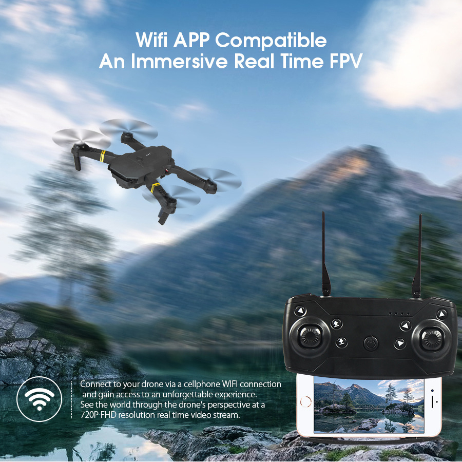 New E88/E58 Professional Aeria - đánh giá và giá Eachine Drone E58